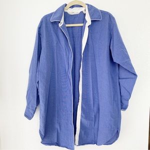 Victoria’s Secret | Blue Button Down Sleep Shirt M